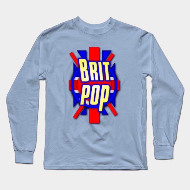 BRIT POP Long Sleeve T-Shirt by KIMIDIGI